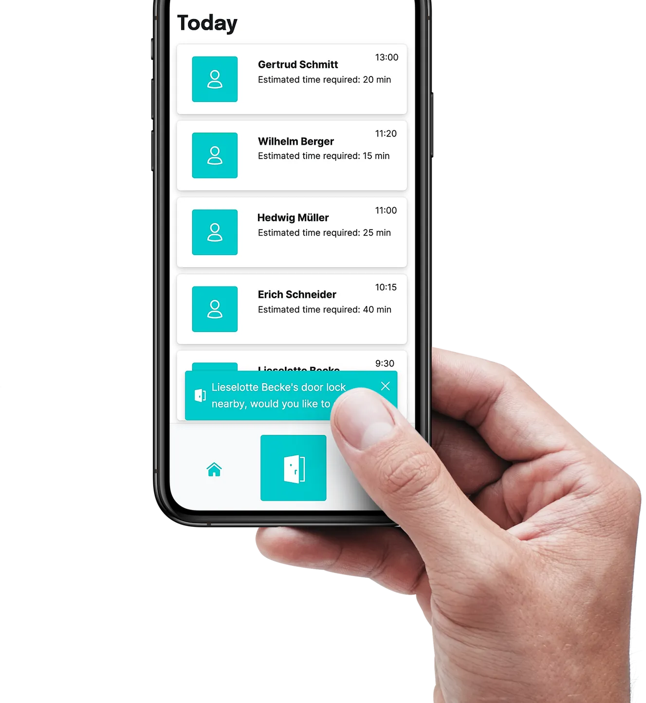 Screenshot der App